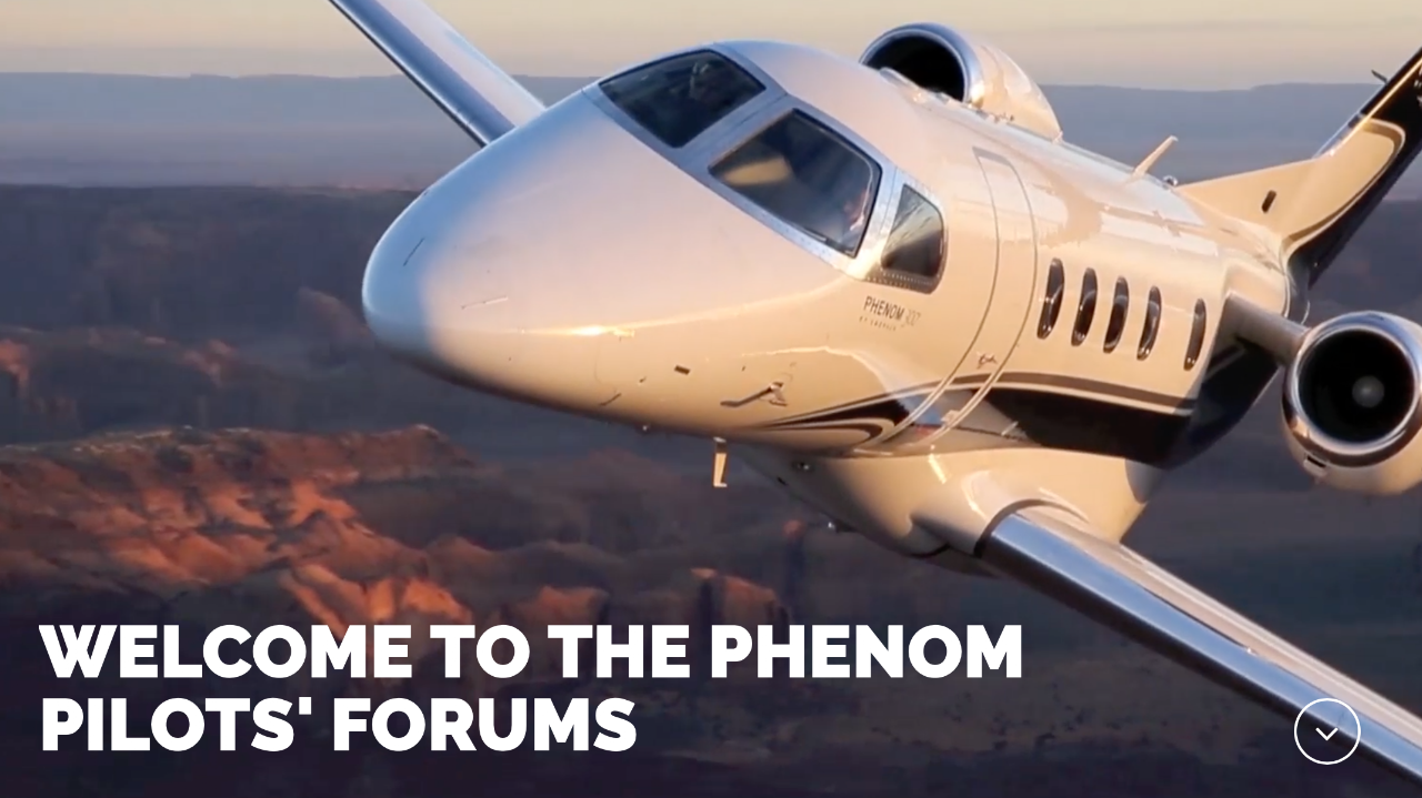 The Phenom Pilots forums homepage